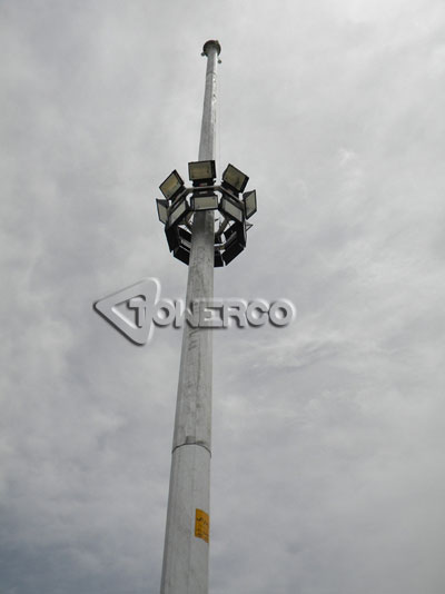 برج روشنایی (دکل روشنایی) با تاج متحرک